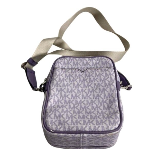 Michael Kors Jet Set Travel Medium NS Logo Stripe Crossbody Bag Purse - Picture 5 of 7